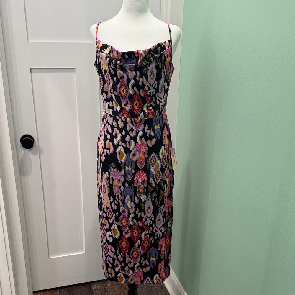 Vibrant Venus Cowl Neck Slip Dress. Size 8